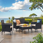 BALONSET - Garden Furniture Set från PE Polyrotan, Compact and Stylish