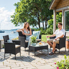 BALONSET - Garden Furniture Set från PE Polyrotan, Compact and Stylish