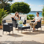 BALONSET - Garden Furniture Set från PE Polyrotan, Compact and Stylish