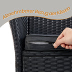 Balkongmöbler set - van Pe Polyrotan, med bord