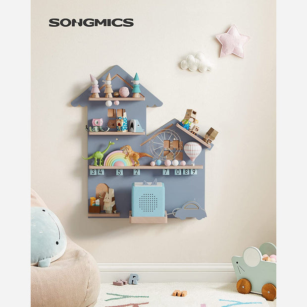 Barnhylla - Perfekt för barnrummet - Grå