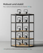 Hörnbräda - Larekapacitet på upp till 875 kg - bläck -svart och naturlig beige