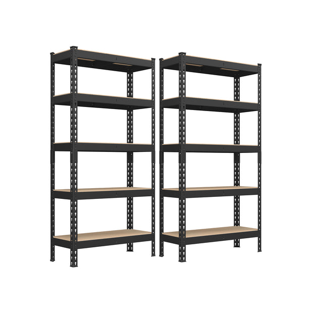 Hyllsats – Heavy duty – Stål – Svart