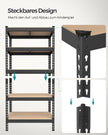 Hyllsats – Heavy duty – Stål – Svart