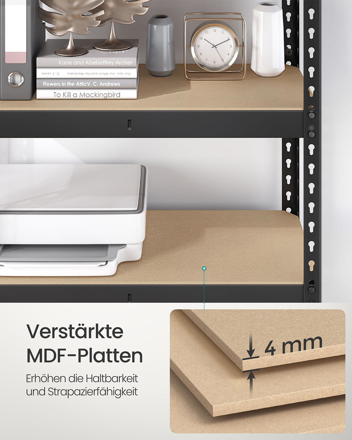 Hyllsats – Heavy duty – Stål – Svart