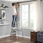 LADDER - ALUMINIUM - ANTI -SLIP - 5 steg - Upp till 150 kg lastkapacitet