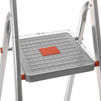 LADDER - ALUMINIUM - ANTI -SLIP - 5 steg - Upp till 150 kg lastkapacitet