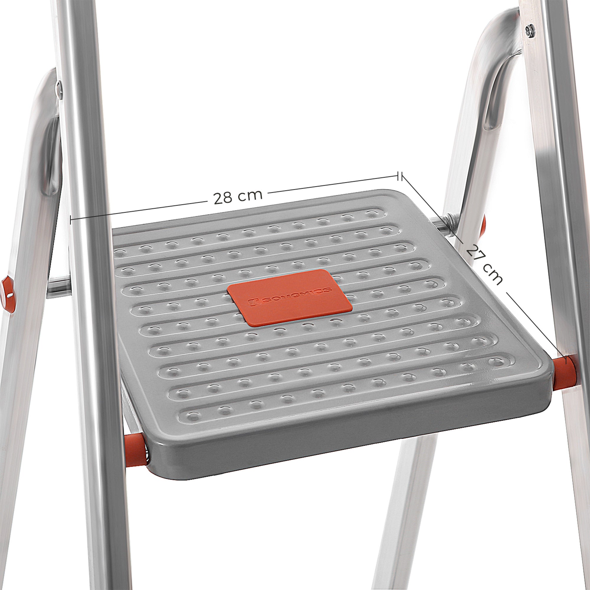 LADDER - ALUMINIUM - ANTI -SLIP - 5 steg - Upp till 150 kg lastkapacitet