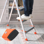 LADDER - ALUMINIUM TRAIRLADDER - 6 steg - Grå / orange