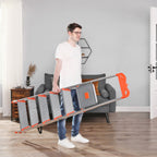 LADDER - ALUMINIUM TRAIRLADDER - 6 steg - Grå / orange