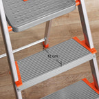 LADDER - ALUMINIUM TRAIRLADDER - 6 steg - Grå / orange