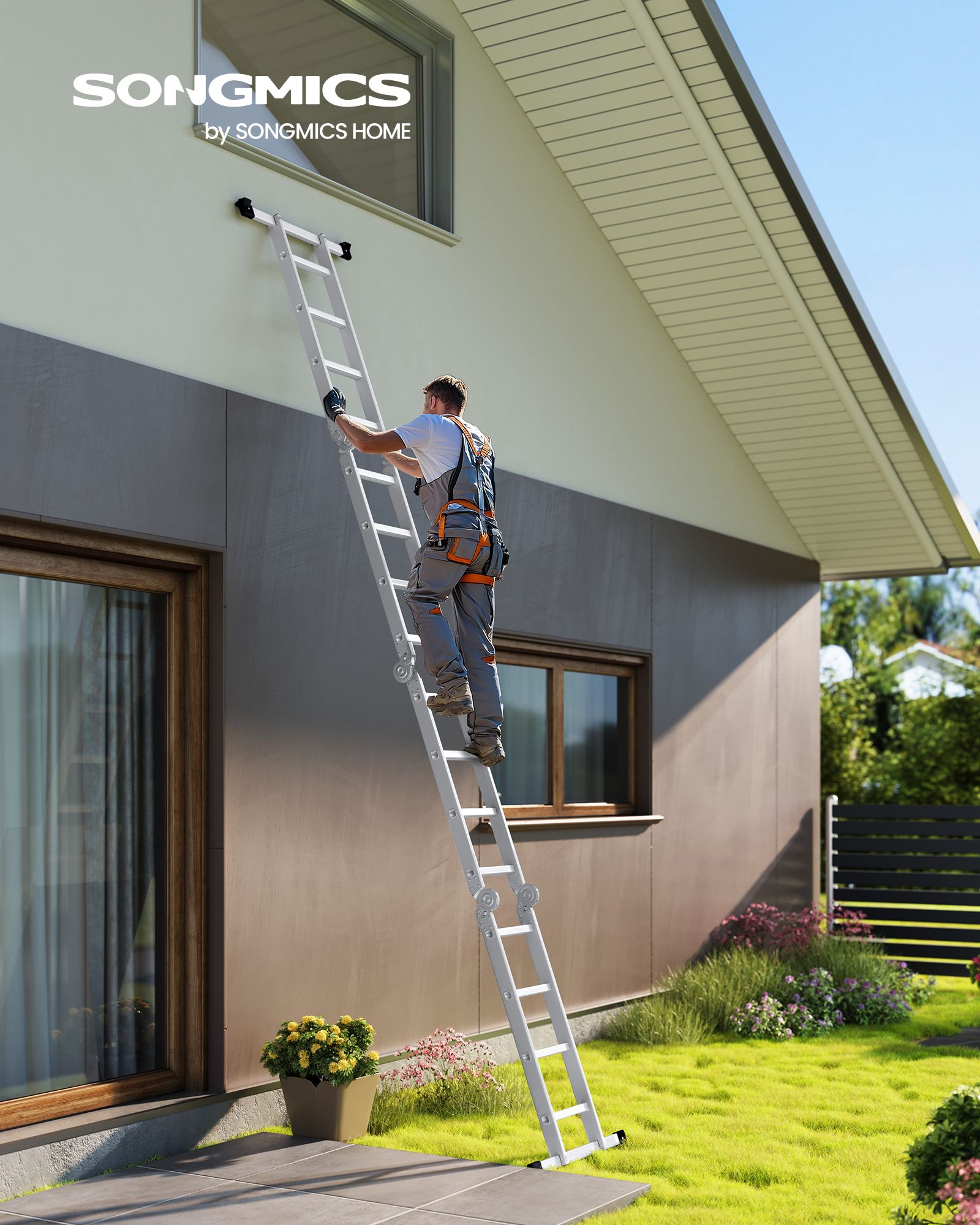Aluminiumstege – 16 steg – 430 cm – Silver