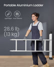Aluminiumstege – 16 steg – 430 cm – Silver