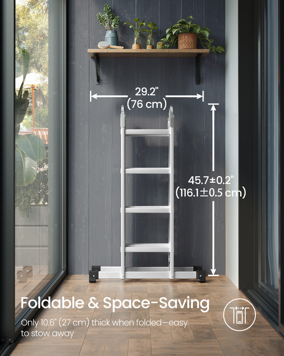 Aluminiumstege – 16 steg – 430 cm – Silver