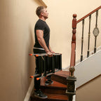 Stege - Folding Ladder - 3 steg - Aluminium - Anti -Slip - Skattepliktiga upp till 150 kg - Orange / Silver