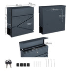 Mailbox - Låsbar - Modern design - Anthracite