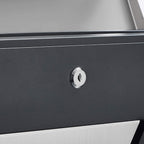 Mailbox - väggbuss - med fönster - rostfritt stål - silver / antracit