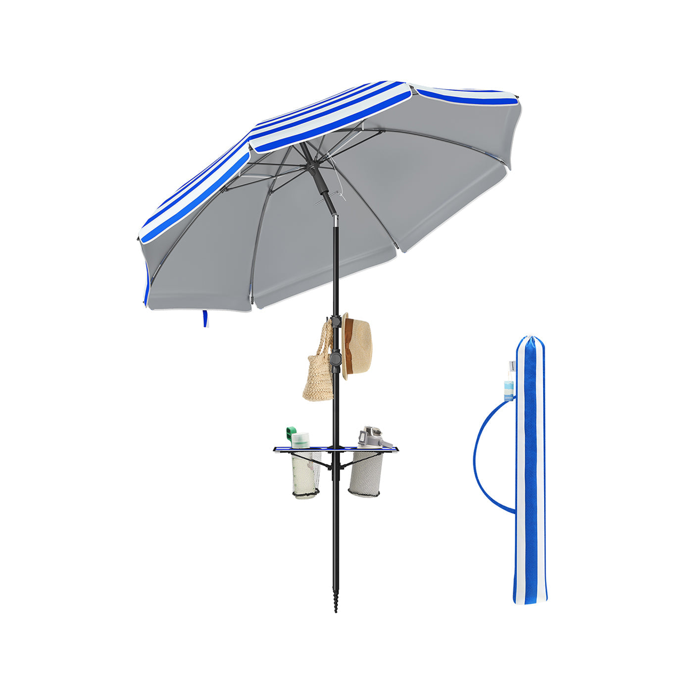 Parasol UPF 50+ - 30 ° TILTABLE - utan standard