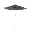 Parasoll med LED solcellsbelysning 2,7 m taupe