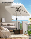 Balkonparasol - 300 x 200 cm - Rechthoekig - Kantelbaar - Beige