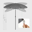 Parasol - 200 cm - Opvouwbaar - UPF 50+ - Met Draagtas