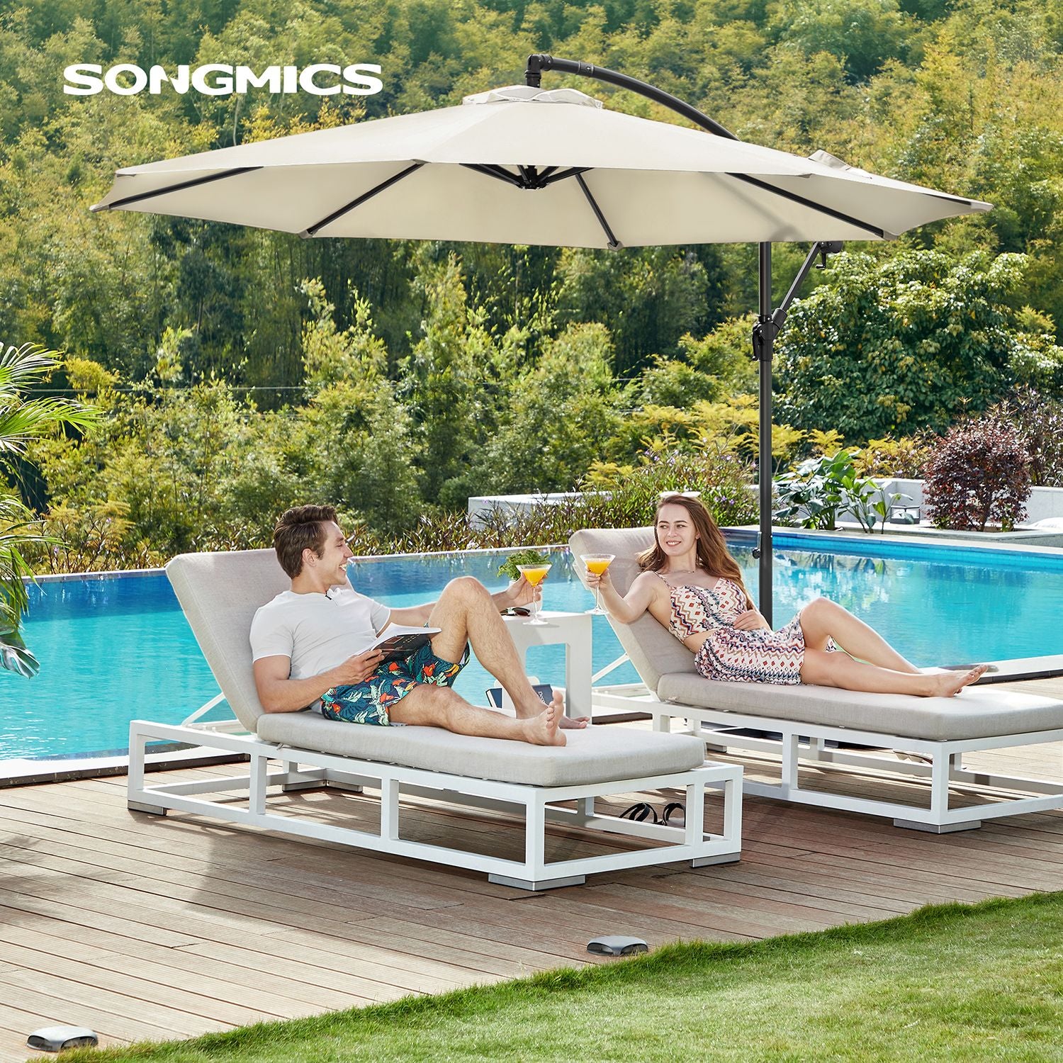 Parasol-med UV-skydd upp till UPF 50+