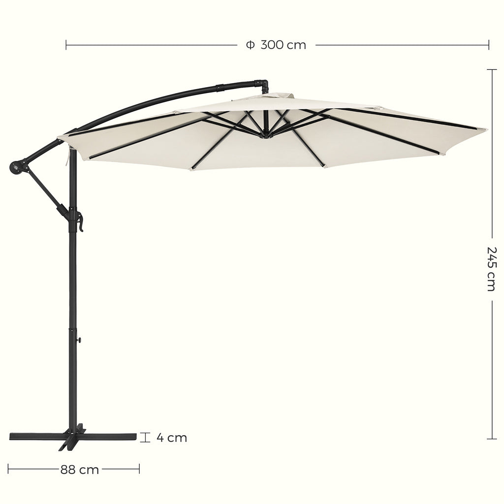 Parasol-med UV-skydd upp till UPF 50+
