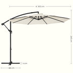 Parasol-med UV-skydd upp till UPF 50+