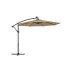 Parasol på solenergi med LED-belysningsmodern design