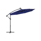 Parasol på solenergi med LED-belysningsmodern design