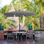 Parasol - Rectangular Garden Parasol - Foldbar - 200 x 125 cm - Grå