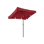 Parasol 200 x 125 cm fällbart och justerbart i höjd