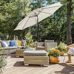Parasol - Garden Parasol - Ø 270 cm - Tiltable - Med Crank - Beige