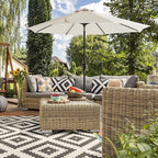 Parasol - Garden Parasol - Ø 270 cm - Tiltable - Med Crank - Beige