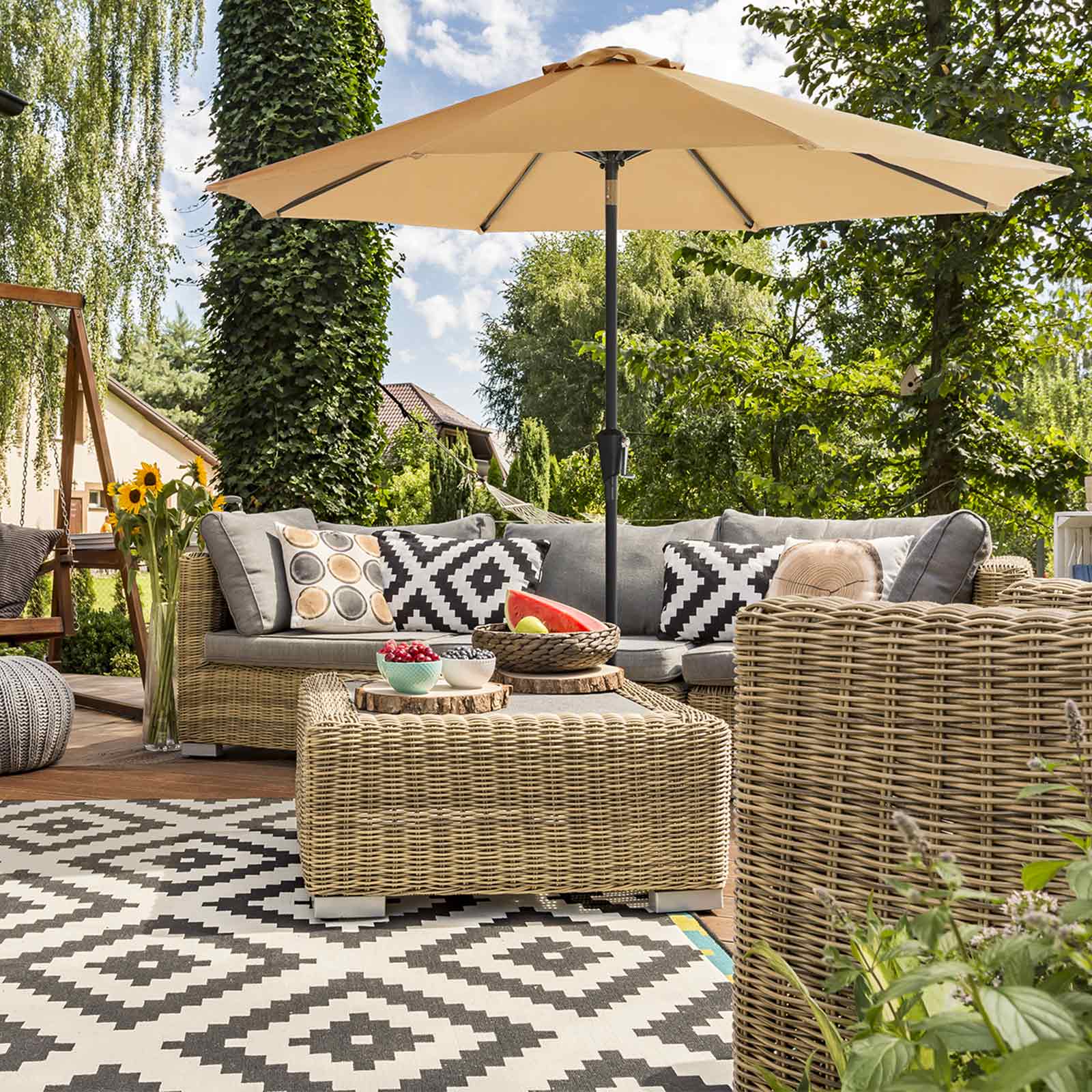 Parasol - Ø 300 cm - Taupe