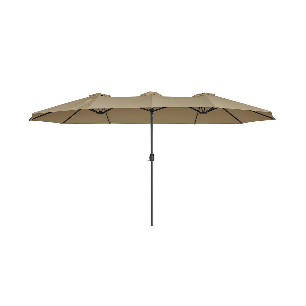 Dubbel parasol-460 x 270 cm-med pendel och UV-skydd