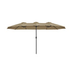 Dubbel parasol-460 x 270 cm-med pendel och UV-skydd