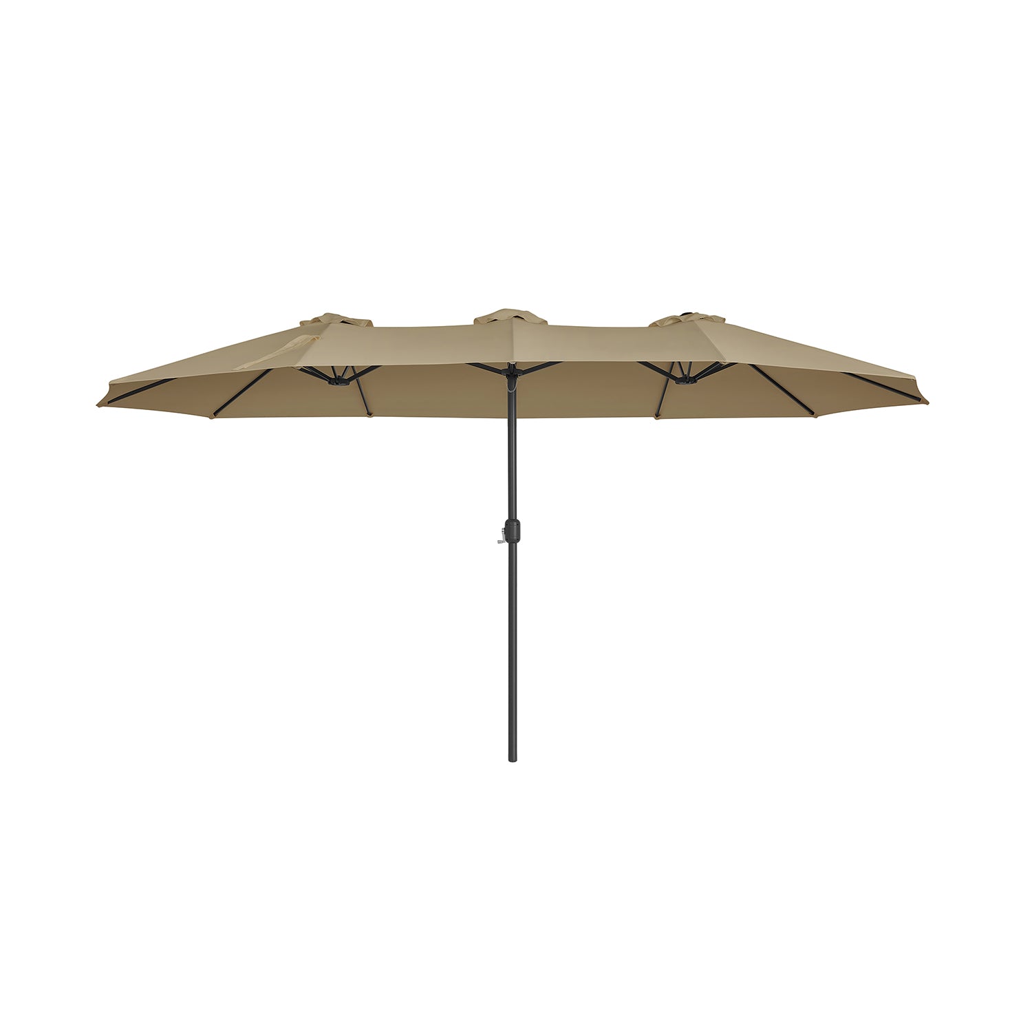 Dubbel parasol-460 x 270 cm-med pendel och UV-skydd