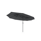 Dubbel parasol-460 x 270 cm-med pendel och UV-skydd