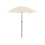 Parasol - Ø 200 cm - Octagonal - Tiltable with Crank - Taupe