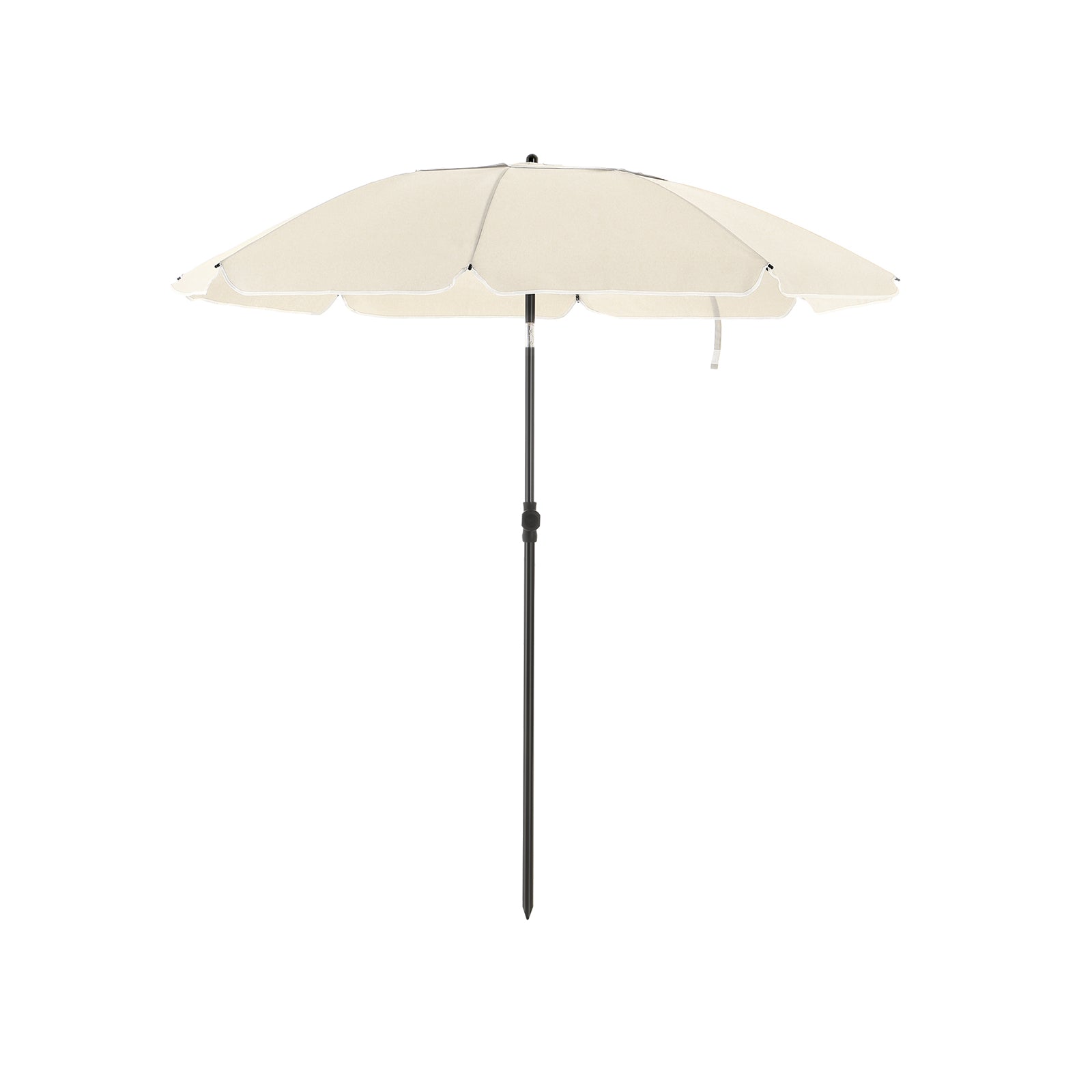 Parasoll – Tiltbar med vev – Ø 200 cm – Taupe