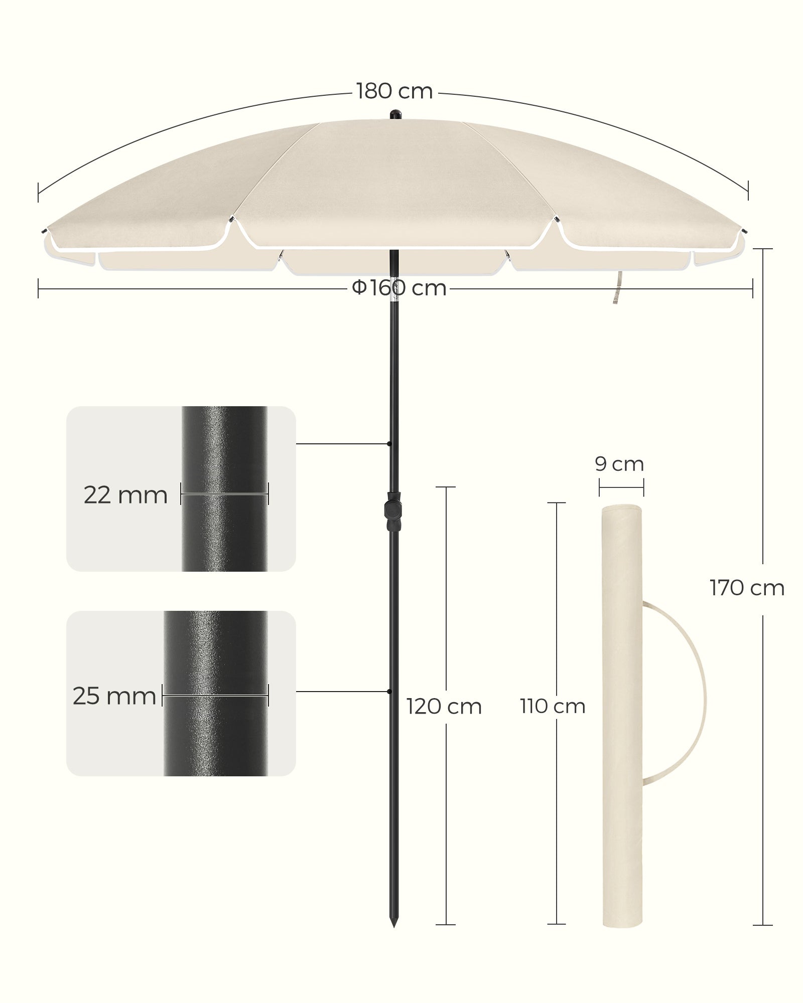 Parasol - beige