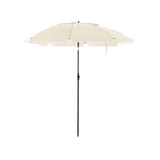 Parasol - Ø 200 cm - Octagonal - Tiltable with Crank - Taupe