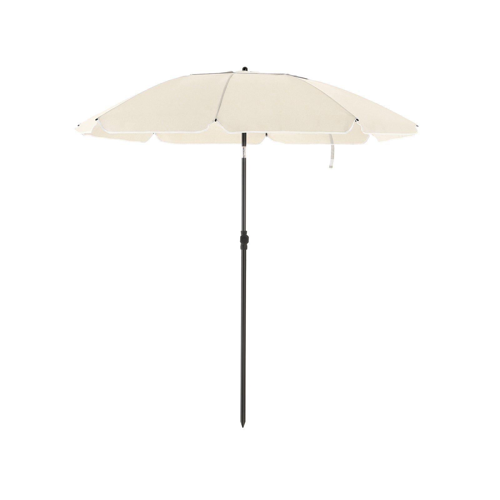 Parasoll – Tiltbar med vev – Ø 200 cm – Taupe