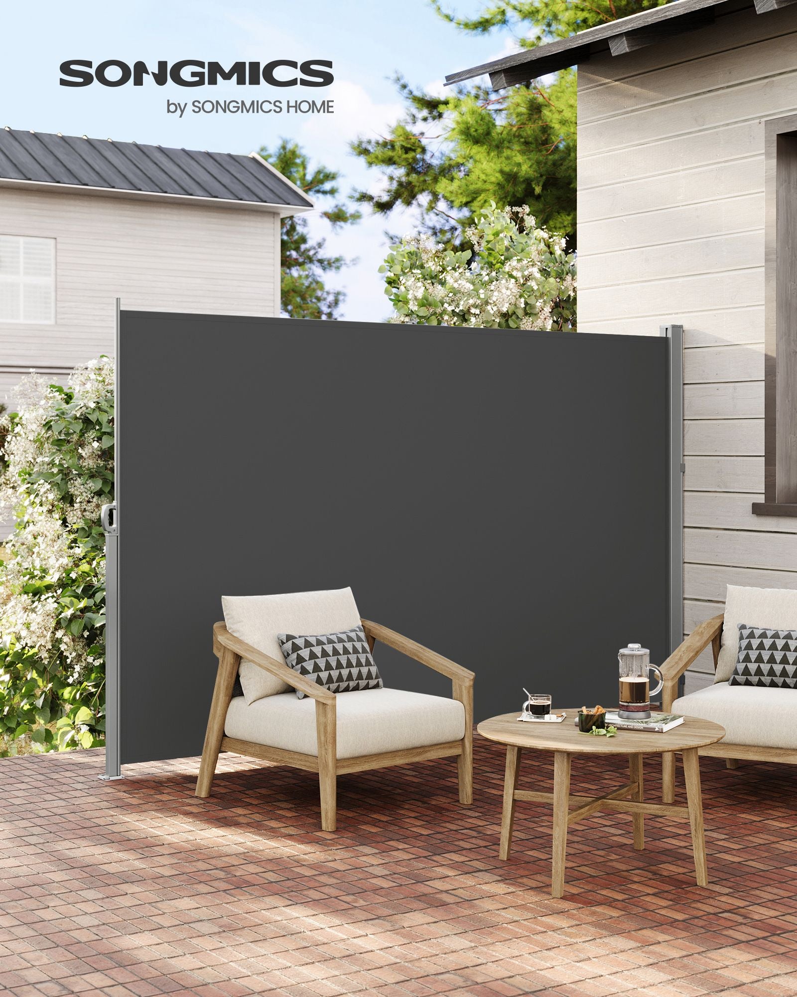 Sidans tak - 200 × 300 cm - Anthracite