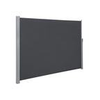 Sidans tak - utdragbar markis - Visa skydd - 200 x 400 cm - svart