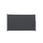 Sidans tak - utdragbar markis - Visa skydd - 200 x 400 cm - svart