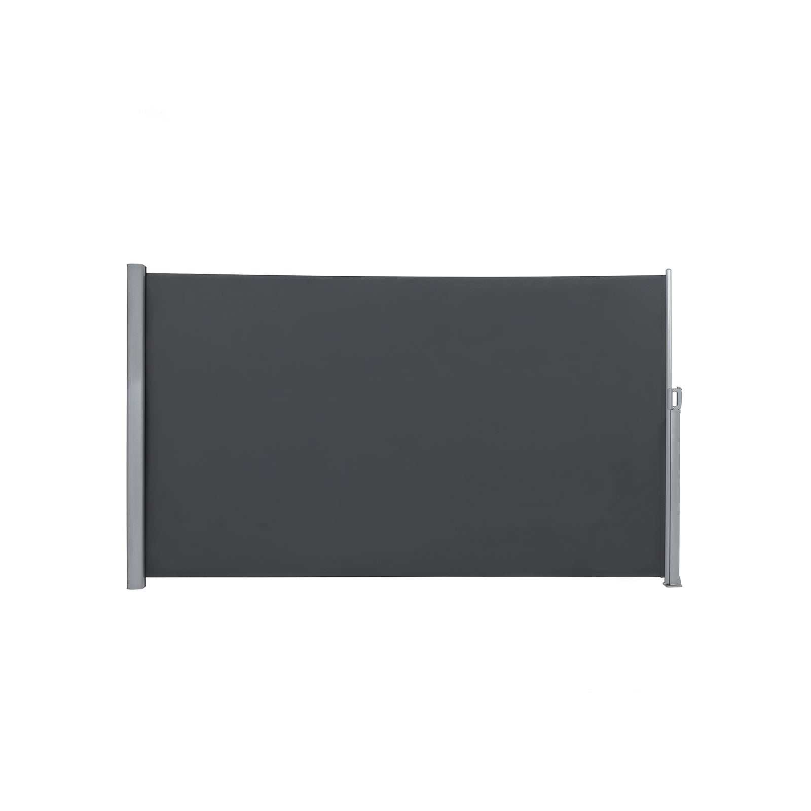 Sidans tak - utdragbar markis - Visa skydd - 200 x 400 cm - svart