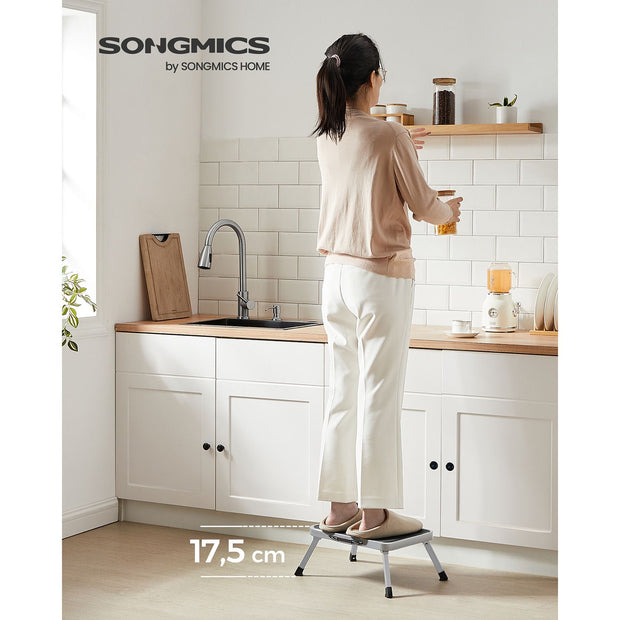 Fällbar stege - Stabil och säker - Grå