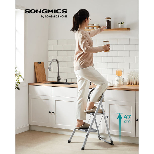 Stege – Fällbar och stabil – Vit